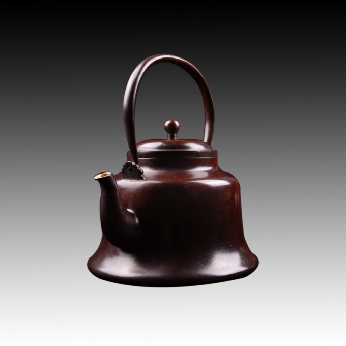 동호铜壶（수홍동水红铜） 재질材质：정연동精炼铜 중량重：2184g