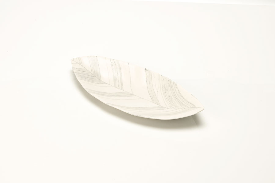 [공부차] 에리 연리문 나뭇잎 접시