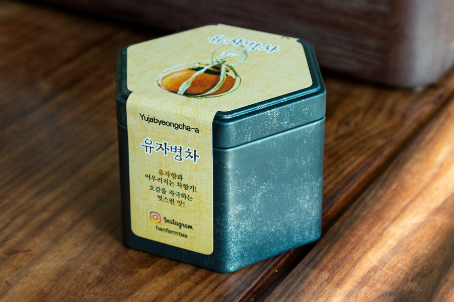 [하동 후발효차 공동구매] 2. 한밭제다 유자병차 30g, 40g