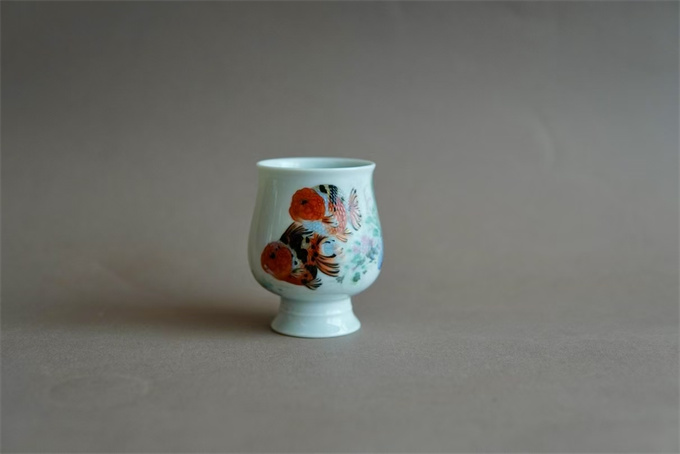 법랑채 금어배-쌍어 金鱼杯-双鱼(85cc)