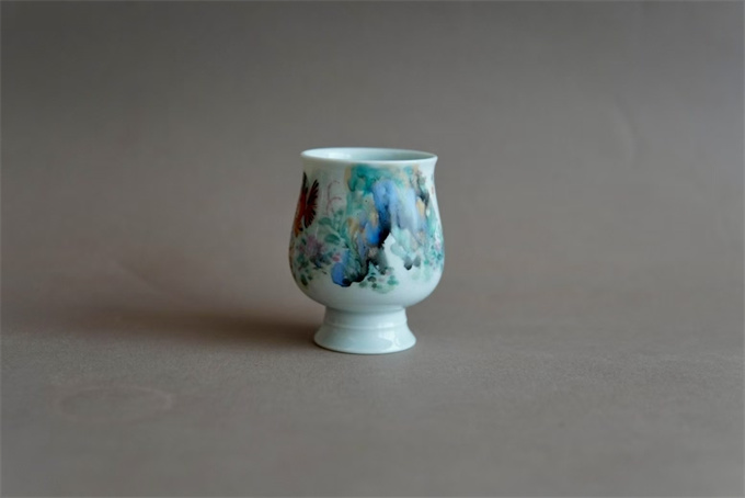 법랑채 금어배-쌍어 金鱼杯-双鱼(85cc)