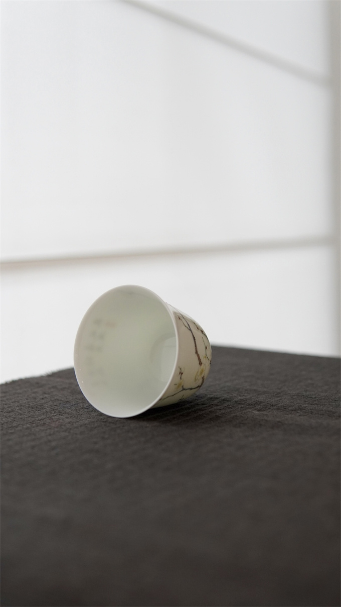 법랑채 화신배-매화 珐琅彩花神杯-梅花(95ml)