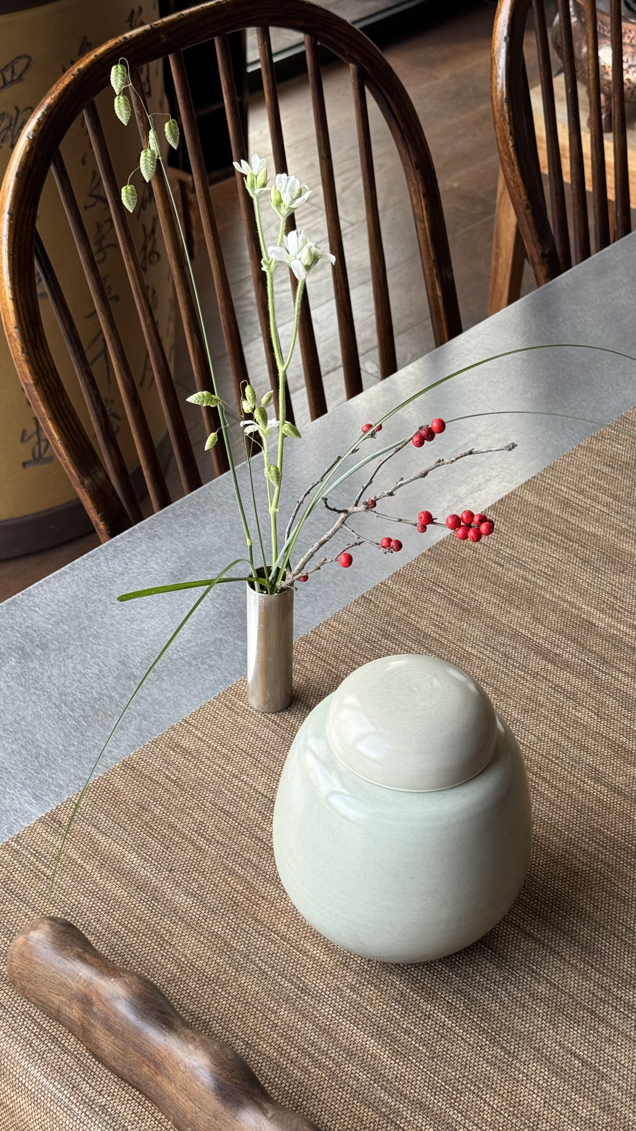 금속공예작품 이종길작가 황동 화병