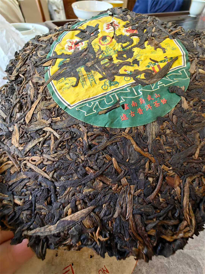 [吉幸茶厂]90年代 珍藏品 单车饼 生茶357g