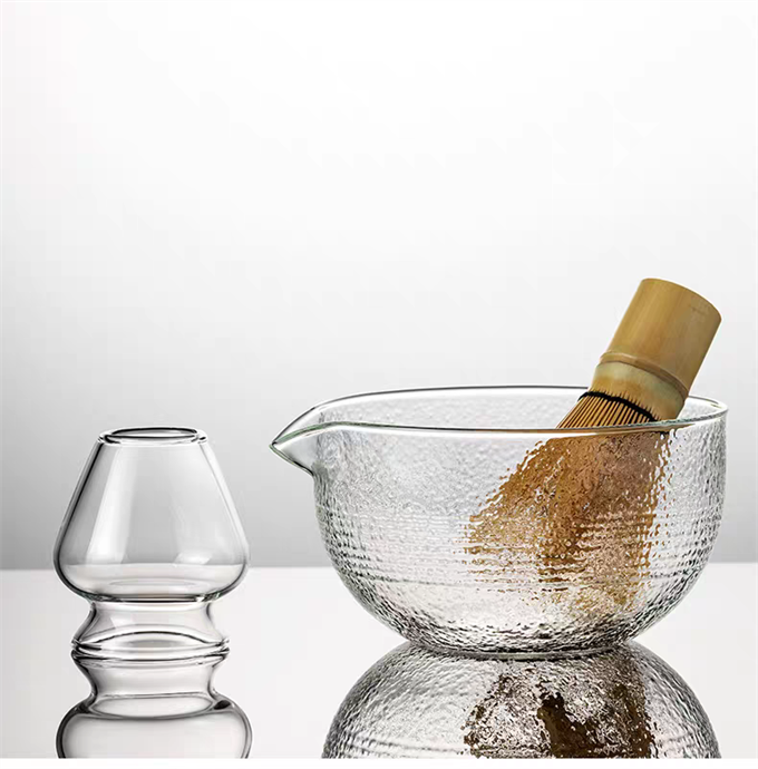 내열유리 말차다완 + 차선대 세트