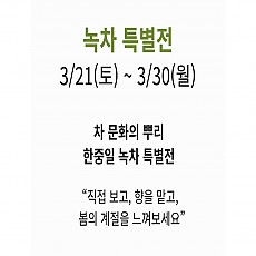 [녹차특별전] 한중일 녹차 특별전 시음권