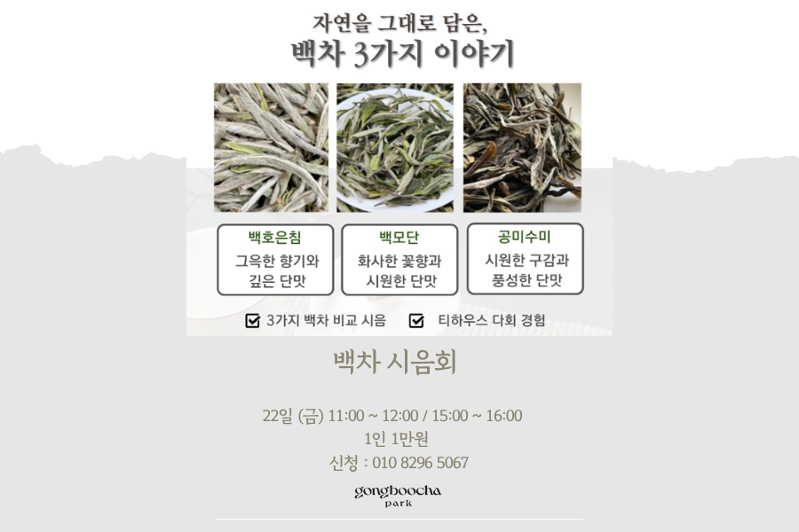 백차 시음회 (5월22일_1만원의 행복)