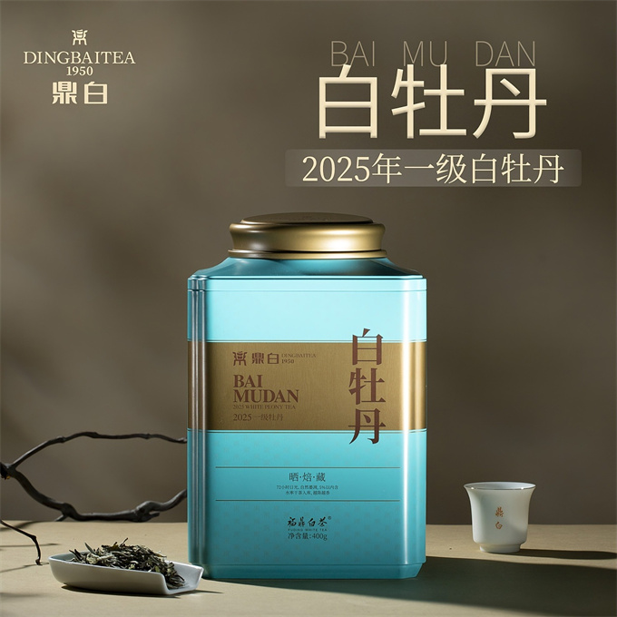 [강렬한 인상 정백] 2025년 백모단 1급백차  400g