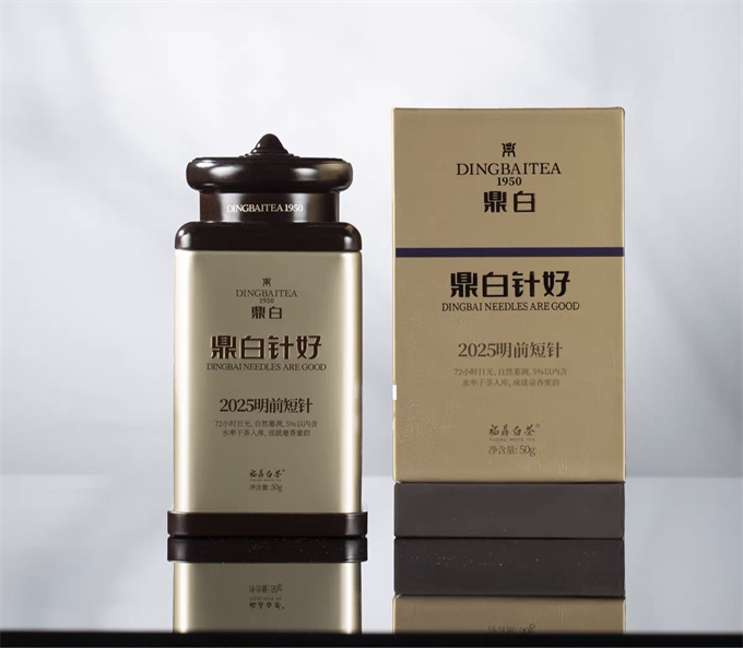 [무결점 鼎白] 정백침호 2025년 명전단침 특급백차 50g