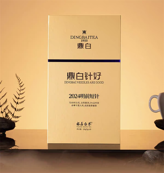 [무결점 鼎白] 정백침호 2024년 명전단침 특급백차 120g