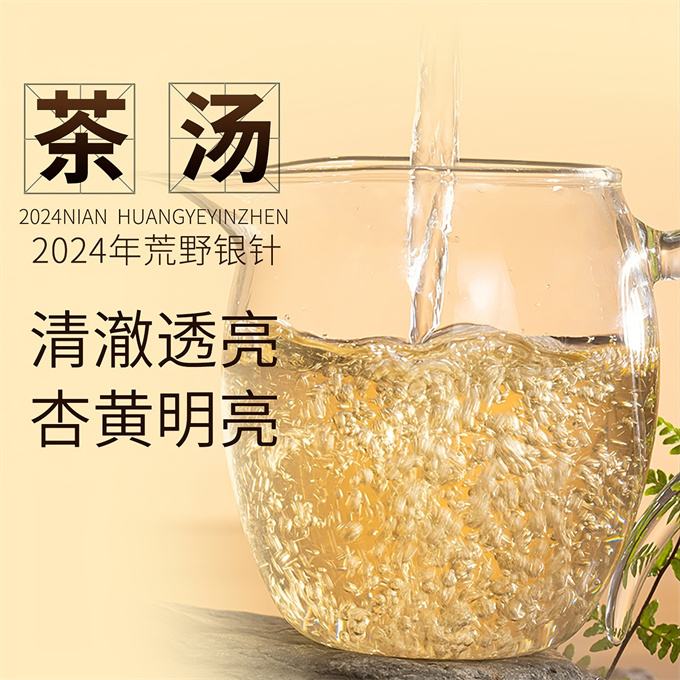 [무결점 鼎白] 정백침호 2024년 황야은침 특급백차 120g