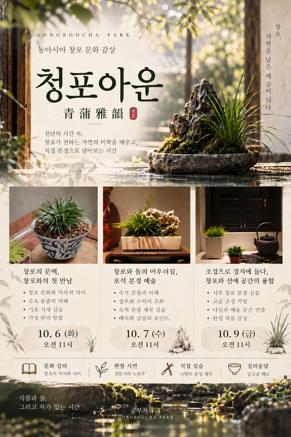[원데이클래스] 청포아운靑蒲雅韻 창포 분재 원데이 클래스